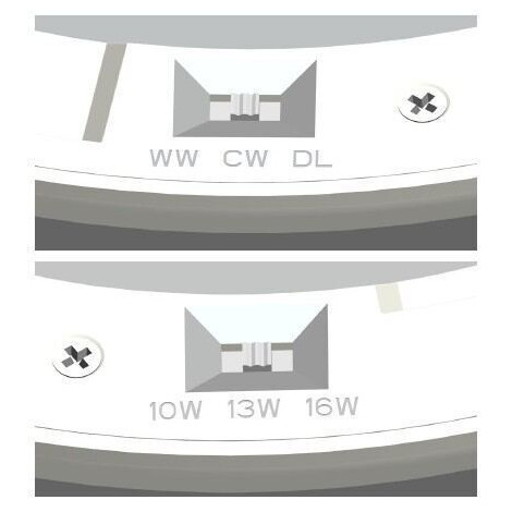 Led smart panel til indbygning og påbygning, kvadratisk, 3000,4000,5700K, 10,13,16W, 230V